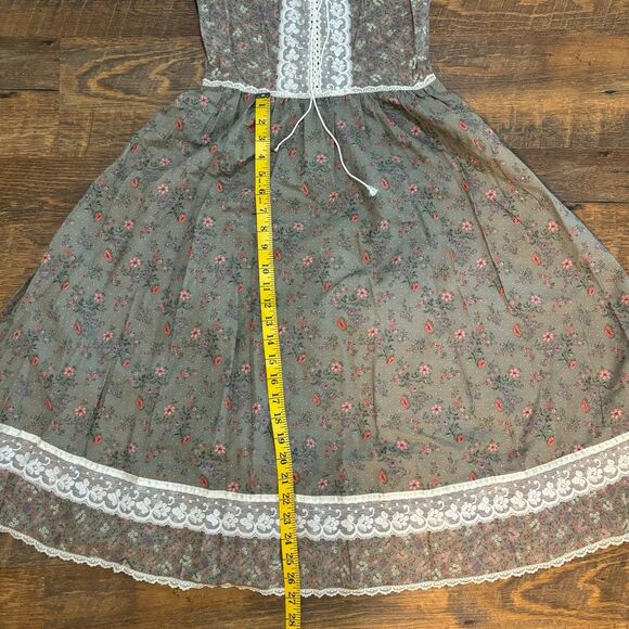 Gunne sax prairie dress sleeveless short size 11  - 70s 1970s - Picture 8 of 9
